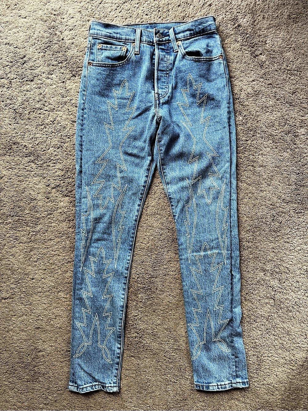 Levi's 501 Skinny Jeans Blue Waist 26